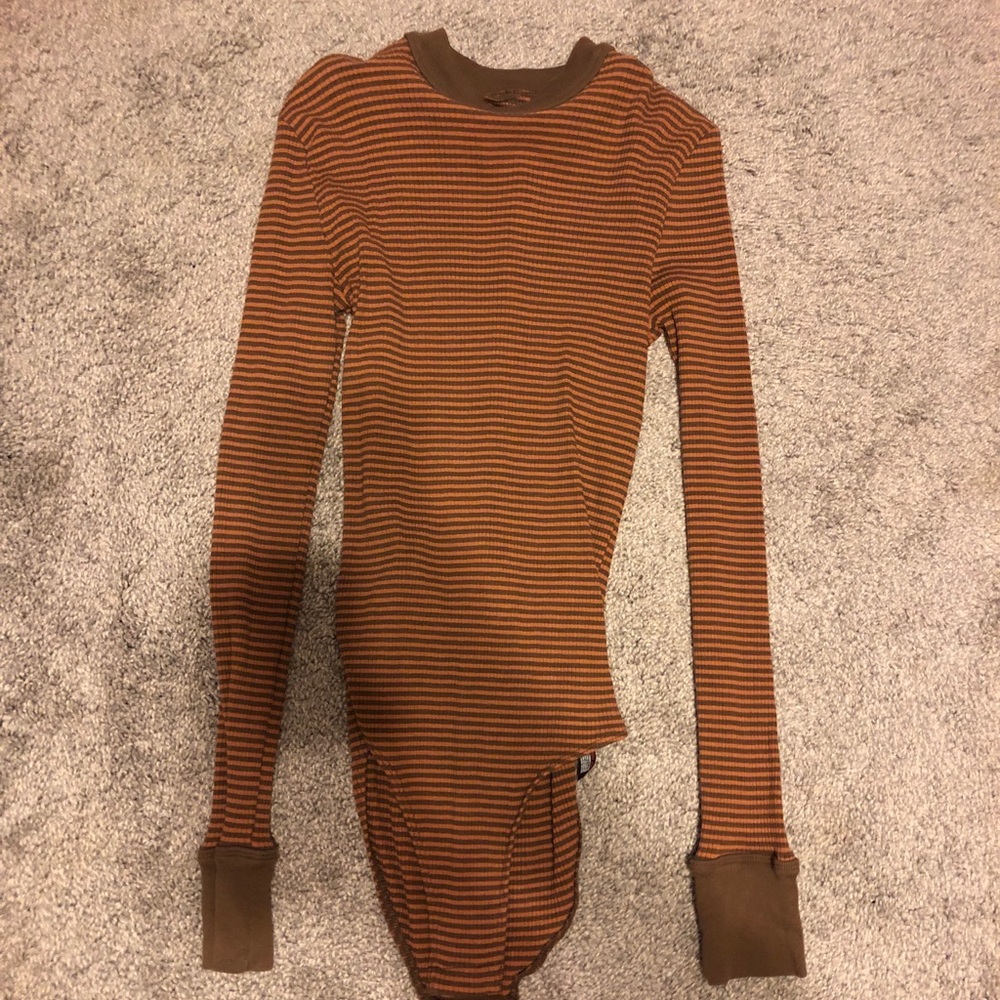 striped longsleeve body suit from urban outfitters